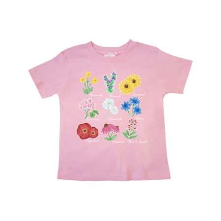 

Inktastic French Wild Flower Chart Gift Toddler Boy or Toddler Girl T-Shirt