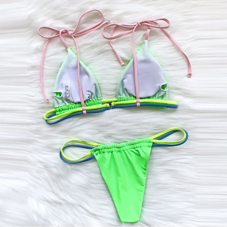 KBKYBUYZ Women's Fashion Bikini Sets Sexy Swimming Bathing Adult Two Piece  Swimsuit Bathing Suit 