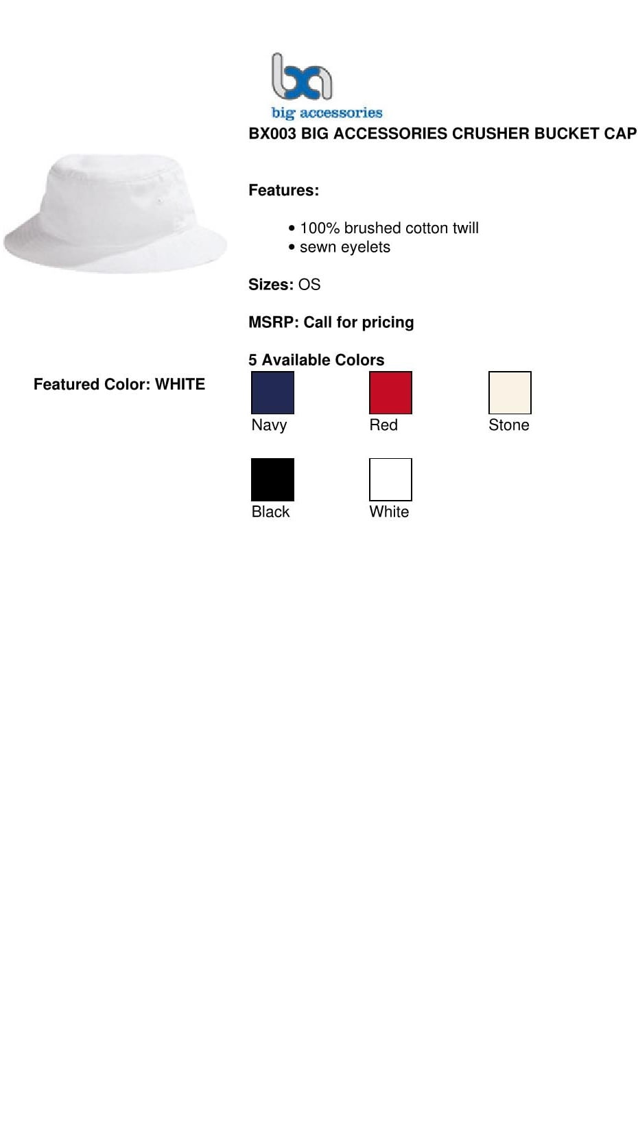 BX003 Crusher Bucket Cap - Red 