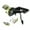 Black, variant on 55-59 Chevy Truck Firewall 7 in. Dual Brake Pedal Kit Disc & Disc Small Oval Black Pad