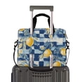 thumbnail image 2 of FORMRS 16" Laptop Bag Carrying Sleeve Case with Handle Travel Shoulder Briefcase, Retro Plaid Lemon, 2 of 8