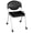 Black - Armless with Casters 1 Pack, variant on Romig Rico Armless Red Stack Chair – Durable Lightweight Classroom & Training Room Seating with Ergonomic Ventilated Back – Space-Saving, Comfortable Plastic Chair (4 Pack)