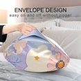 thumbnail image 4 of Yayeee Pillowcase Standard Size Set of 2 Satin Wrinkle Resistant Pillow Case, Purple Clouds, 4 of 7