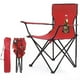thumbnail image 1 of Silla Plegable De Playa Campamento Y Exteriores Con Funda CJR Rojo, 1 of 10