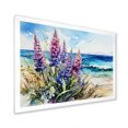 thumbnail image 2 of Designart "Seashore Blue Bonnets II" Blue Bonnets Picture Framed Wall Decor, 2 of 5