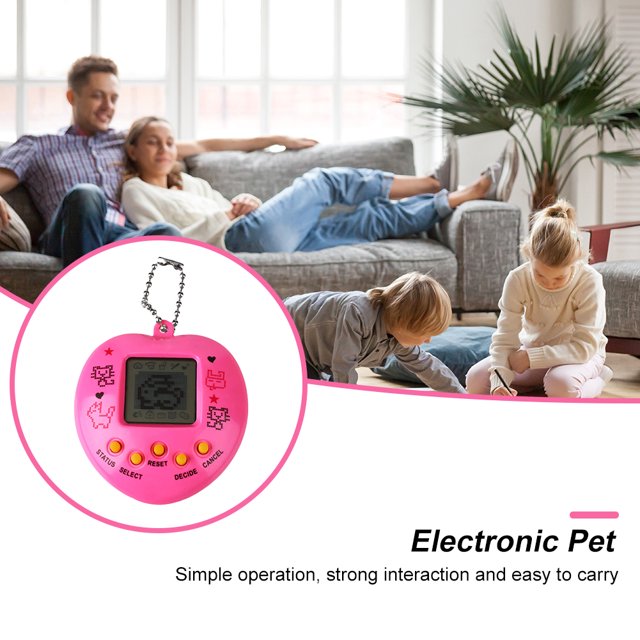 Máquina De Juegos Mascotas Electrónicas Electronic Pet Game Hearts Nostálgico Virtual E-pet Juguetes interactivos (rosa)