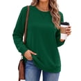 thumbnail image 3 of Fantaslook Pullover Sweatshirts for Women Crewneck Long Sleeve Shirts Casual Tunic Tops Fall Clothes, 3 of 8