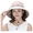 Pink, variant on Womens Reversible Foldable Cotton Floppy Sun Hat, Summer UPF 50+ UV Protection Beach Hat Wide Brim Cap