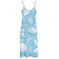 thumbnail image 5 of Beach Seashell Starfish Sleeveless Dress Woman Fashion Long Dresses Women's Summer Suit Dress Summer 2025 Women, 5 of 7
