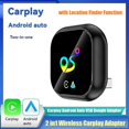 thumbnail image 1 of Adaptador 2en1 Wireless Carplay para Android AUTO AI Box Bluetooth5.0+WiFi de Cable A Inalámbrico con Función de Localización de Carplay A, 1 of 1