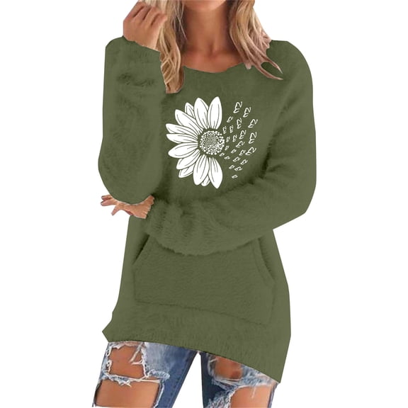 Bovemsi Womens Sweaters Casual Solid Long Sleeve Jumper Blouse Fall Sweaters