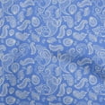 thumbnail image 1 of oneOone Velvet Medium Blue Fabric Block Sewing Craft Projects Fabric Prints By Yard 58 Inch Wide-XU, 1 of 5