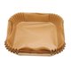 thumbnail image 1 of 100Pcs Fryer Disposable Non Stick Paper Liner Oil Proof Waterproof Square Fryer Oil Paper for Microwave Frying Pan Natural Wood Color, 1 of 4