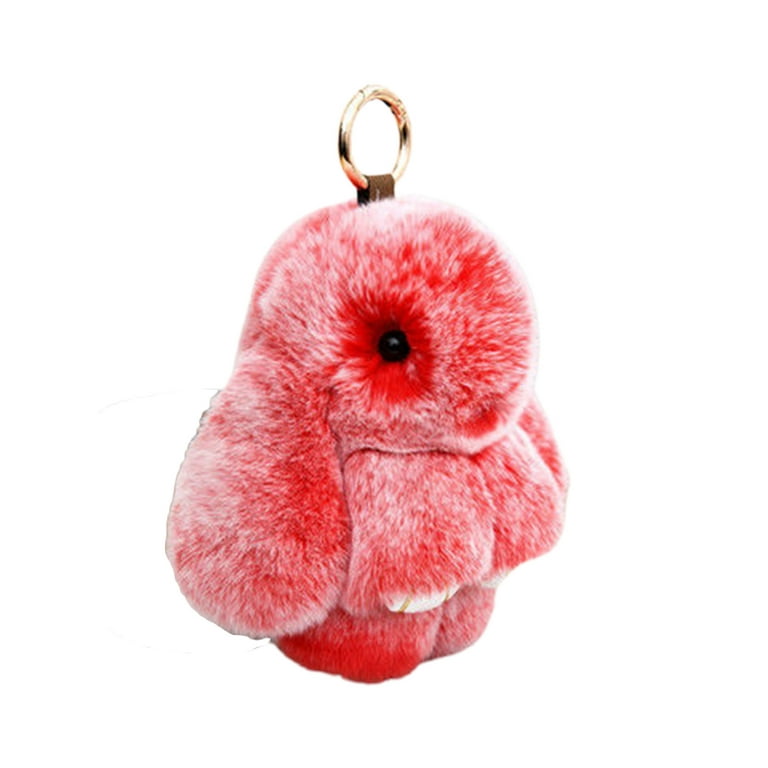 Biplut Bunny Keychain Super Soft Faux Plush Lovely Rabbit Doll Plushies  Backpack Decor Colored Stuffed Rabbit Pendant Children Doll Toy Birthday  Gift