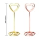 thumbnail image 2 of Soportes de número de mesa de 12 piezas Soportes de papel para tarjetas de metal Abrazaderas multiusos de papel de oficina para bodas, Dorado Inevent HA8821-02B, 2 of 7
