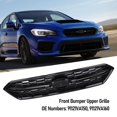 thumbnail image 3 of Mole Delantera Paratadería Delantera Reemplazo de Reemplazo de la Parrilla de Capucha Superior para el Paracaides para el Parachoques para WRX STI 2018-2021 Black Glossy, 3 of 7