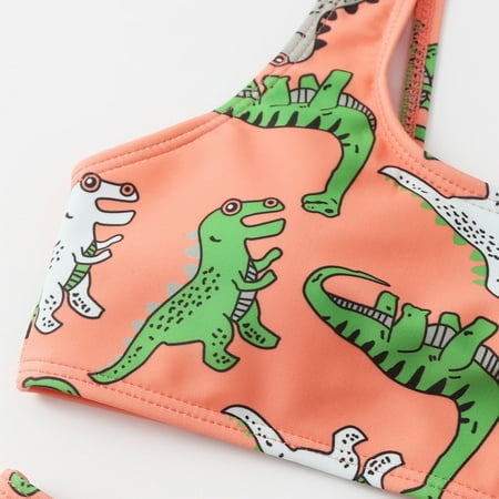 

Gubotare Toddler Baby Girl s 2 Piece Swimsuits Cartoon Prints Bikini Bathing Suit Briefs Girls Bikini Little Girl Swim Suites Orange 10-12 Years