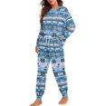 thumbnail image 2 of SCRAWLGOD Aztec Tribal Women's Pjs Sets Fall Pajamas for Women Long Sleeve 2 Piece Outfit Crewneck Pj for Women Sleepwear Size XL Comfy Women Loungewear, 2 of 7