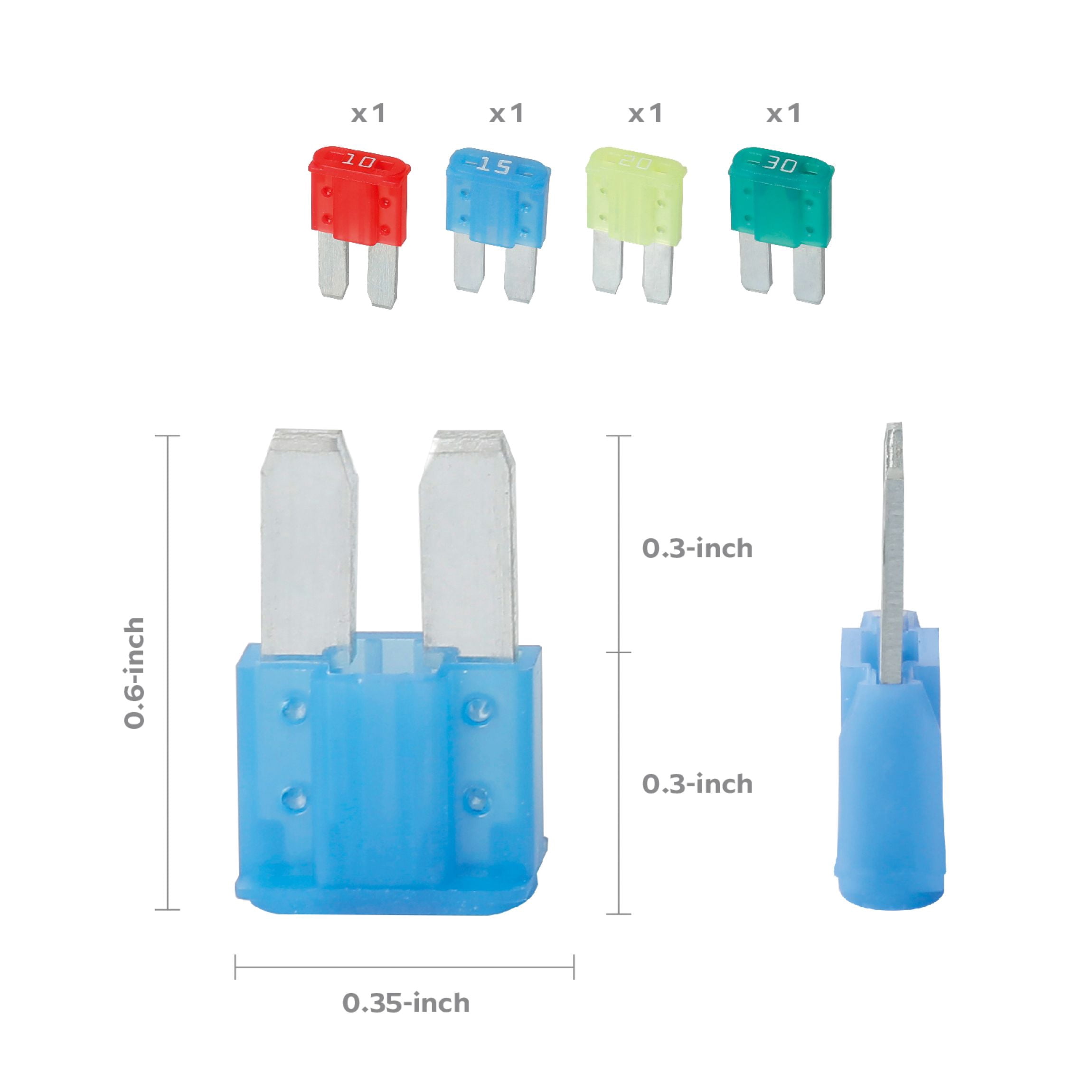 EverStart 24 Piece Emergency Fuse Caddy for GM Models Post-2000 with Color Coded Amp Ratings