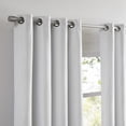 thumbnail image 5 of SUNSHIELD SIGNATURE Colton 100% Blackout Curtains for Living Rooms, Single Curtain Grommet, 50” x 63”, White, 5 of 7