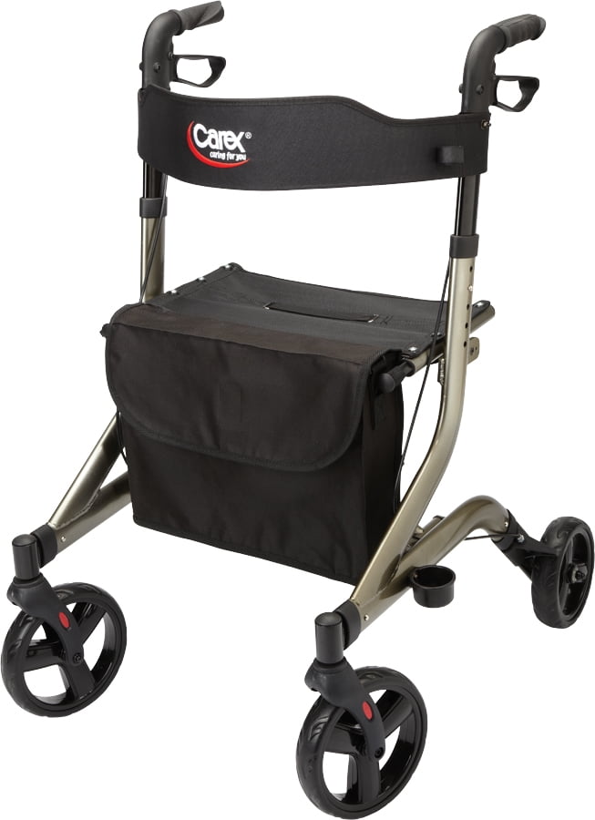 Carex Cross tour Rolling Walker Rollator, Rolling Walker with Seat