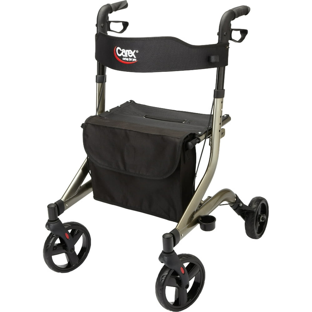 Carex Crosstour Rolling Walker Rollator, Rolling Walker with Seat