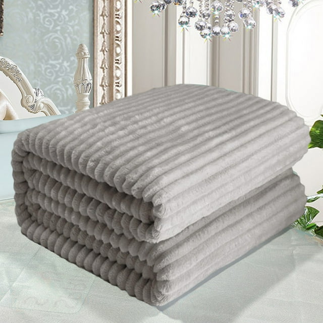 UsRHHA Small Raschel Throw Blanket, Soft Thick Double Layer Warming Cover for Chairs, 70x100cm Bed Sofa Accent