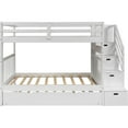 thumbnail image 5 of Harper & Bright Designs Twin over Twin/Full Bunk Bed with Twin Size Trundle, White, 5 of 8