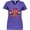 Purple, variant on Inktastic In October We Wear Pink with Ribbon and Pink Pumpkins Women's V-Neck T-Shirt