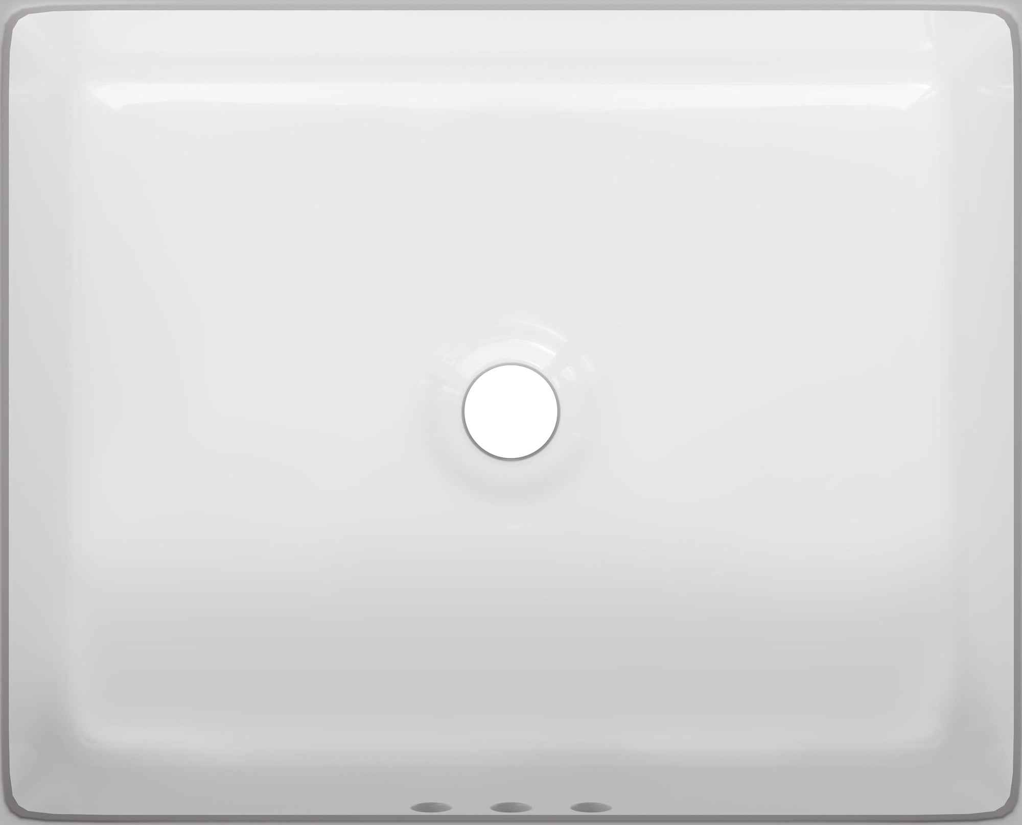 Miseno MNO1713BWH 17 x 13 in. Rectangular Undermount Bathroom Sink with Rear Overflow, White