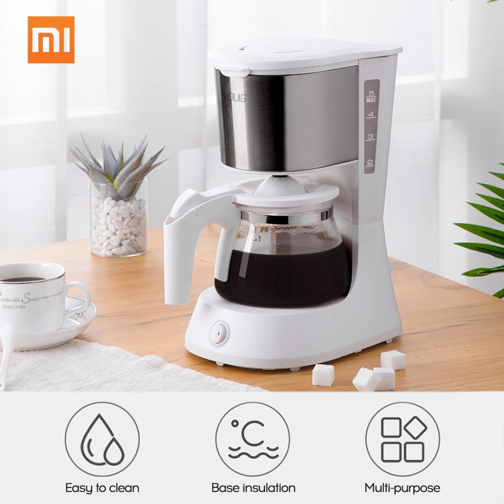 Portable Compact Espresso Maker White Electric Coffee Maker Household