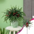 thumbnail image 6 of HongHeng Clearance Under $2.00 1Pc Christmas Decorations Simulated Branches Simulated Pines Needles and Berries Suitable for Desktop Decoration, 6 of 6
