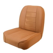 Rugged Ridge by RealTruck Seat for Jeep CJ | Front, Low-Back, No-Recline, Tan | 13400.04 | Compatible with 1955-1986 Jeep CJ