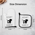 thumbnail image 5 of diraou Funny Dachshund Oven Mitts and Pot Holders Sets, Dachshund Gifts for Women Kitchen Decor Accessories, Dachshund Gifts Heat Resistant Oven Gloves Hot Pads for Kitchen Cooking Baking Grilling, 5 of 6