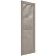 thumbnail image 5 of Ekena Millwork 14 1/2"W x 31"H Mid-America Vinyl, Standard Size Cathedral Top Center Mullion, Open Louver Shutter, w/Installation Shutter-Lok's & Matching Screws (Per Pair), 008 - Clay, 5 of 14