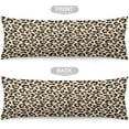 thumbnail image 3 of Leopard Print Safari Wild Animals Cheetah Skin Texure Wildlife Body Pillow Cover Soft Long Pillow Case Protector with Zipper Large Cushion Covers Farmhouse Decorative Bedding for Couch,Sofa,Home Gift, 3 of 6