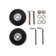 thumbnail image 2 of 2x Luggage Suitcase Wheels Replacement Universal Rubber Strong Bearing Capacity Black Swivel Wheels Casters 45mm, 2 of 8
