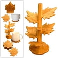 thumbnail image 6 of TISHITA 6 Pieces Fall Leaves Coasters Table Coaster for Restaurant Fridge Dinnerware tree shaped S, 6 of 8