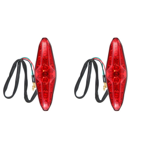 MLINS 2pcs Modified Motorcycle Rear light Retro 12V LED Brake Light Motorcycle Supply