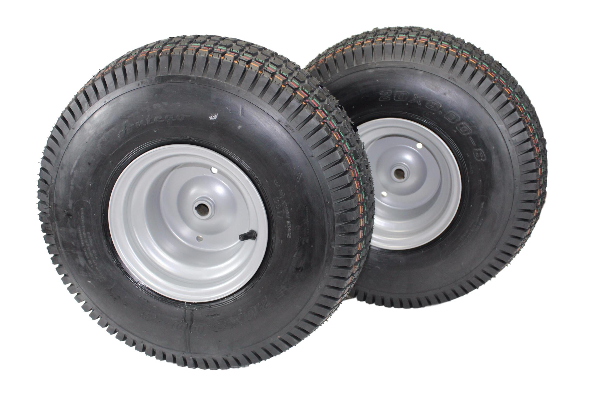 20x8.008 4 Ply Tires & Wheels for Lawn & Garden Mower Husqvarna ATW