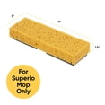 thumbnail image 2 of Superio Sponge Mop Head Replacement Butterfly Squeeze Mop Head Refill for Tile, Laminate, Bathroom, Kitchen, Garage Floors Commercial/Industrial (Replacement #1) (Replacement #1 (4)), 2 of 5