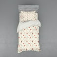 thumbnail image 2 of Ambesonne Tribal Bedding Set 4 Pcs, Fox Bear Arrows, Queen, Salmon Amber White, 2 of 3