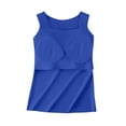 thumbnail image 6 of Yteetum Women's Tank Tops with Build in Bra Padded Summer Square Neck Sleeveless Shirts Casual Solid Lightwieght Comfy Layering Tanks, 6 of 8