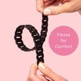 thumbnail image 3 of Goody ComfortFlex Flexible Headbands, Black & Beige, All Day Comfort, No-Slip Grip, 2 Pack, 3 of 9