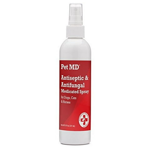 Pet MD Topical Spray for Dogs, Cats, and Horses with Essential Fatty Acids, Aloe and Vitamin E - 8 oz