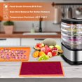 thumbnail image 2 of YOPTOP 4pcs Silicone Dehydrator Sheets with Edge Non-stick Dehydrator Sheets Multifunctional Dehydrator Trays with Silicone Scraper Dishwasher Safe for Making Fruit Leather Vegetables H, 2 of 11