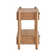 thumbnail image 4 of Bower Home Natural Wood 2 Drawer Nightstand, 4 of 8