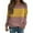 Yellow-Fashion Sweatshirts, variant on Xcmzpl Women's Sweatshirts Loose Fit Color Block Crewneck Sweatshirt Athletic Pullover Tops Work Long Sleeve T-shirts Winter Fashion
