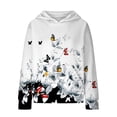 thumbnail image 4 of Mercatoo Girls 𝐅loral Butterfly Graphic Hoodies Fall Winter Oversized 𝐇ooded Sweatshirts Long Sleeve Pullover Hoodie Pocket, 4 of 7