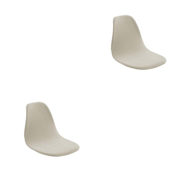 Bearachild Funda gruesa para silla, lavable, moderna, bonita funda protectora para asiento, funda para restaurante, banquete, suministros de Blanco 2piezas